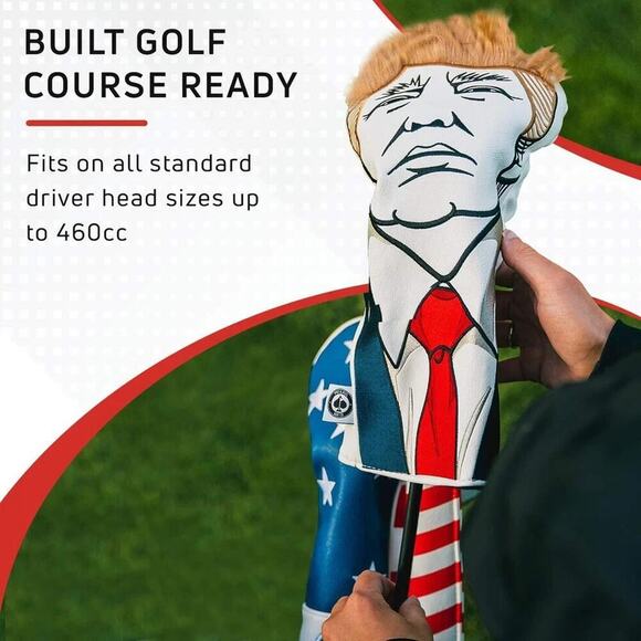 Keep America Great Premium Golf Club Headcover - Quality Leather, Hand-Made - Picture 10 of 11
